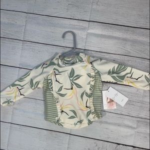 Jessica Simpson baby NWT 12 mins swim long sleeve shirt and bottoms